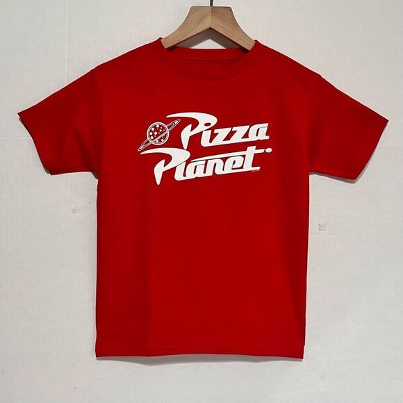 Disney Pixar Toy Story Pizza Planet Tee   Boys Size 7  NWOT - Picture 1 of 4